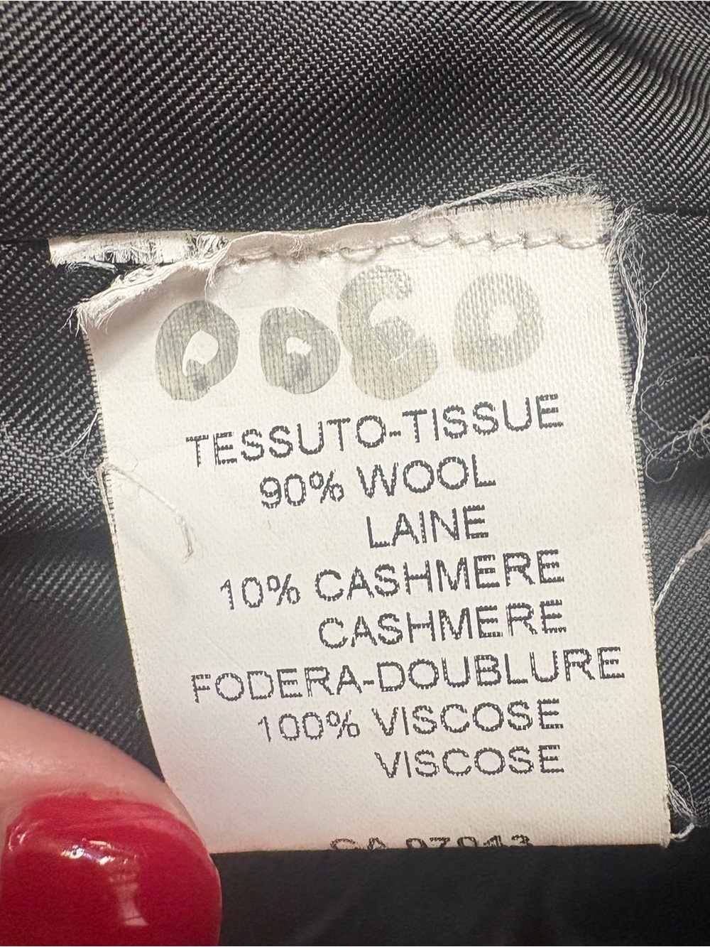 Cuseri Italy Wool Cashmere Pinstripe Overcoat 46 XXL - Picture 4 of 16